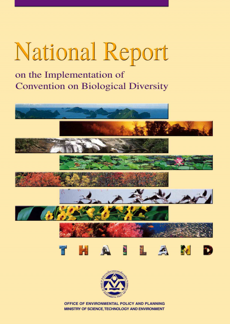 National Report On The Implementation Of Convention On Biological ...